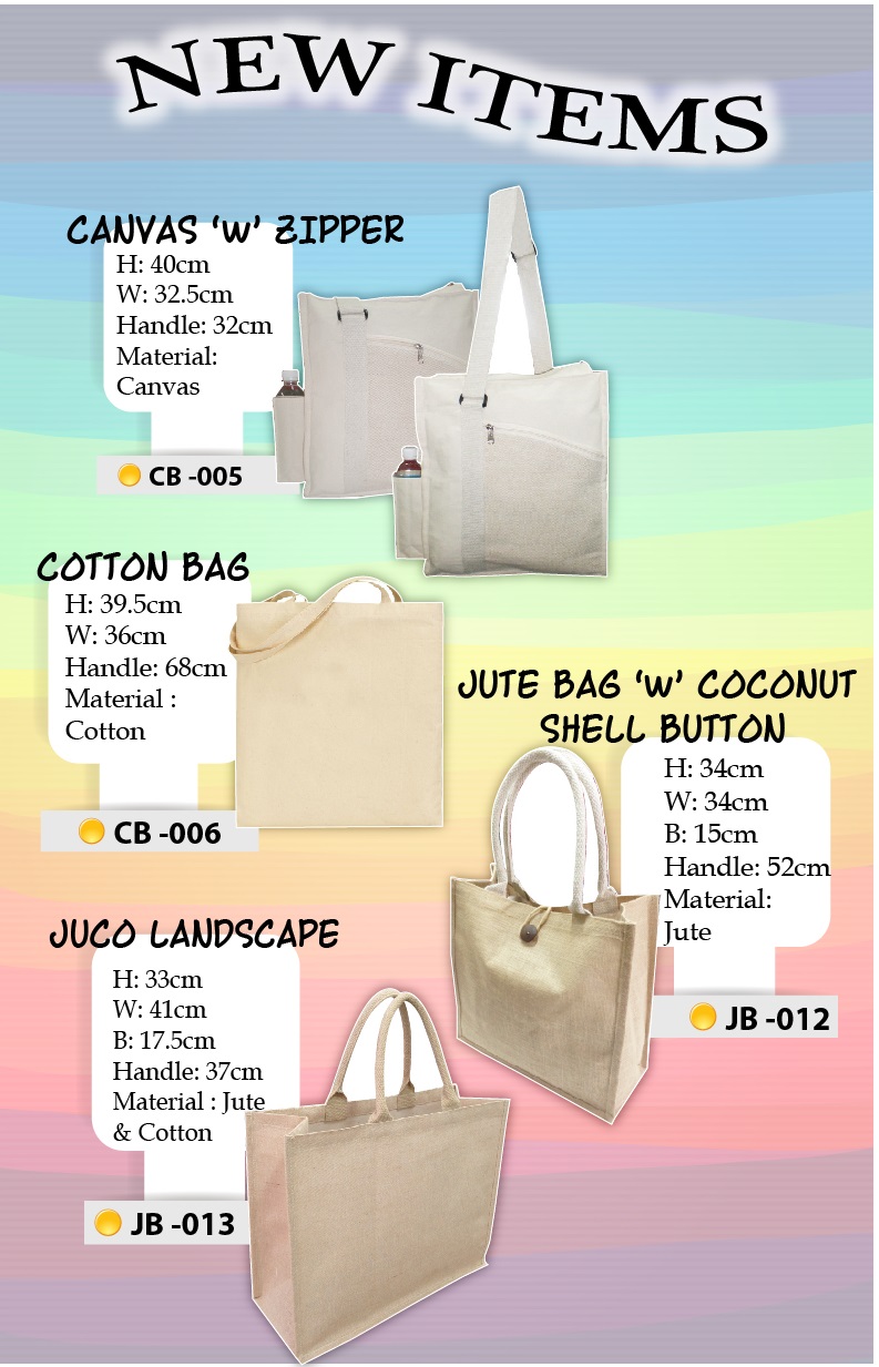 Canvas, Cotton Juco, Jute