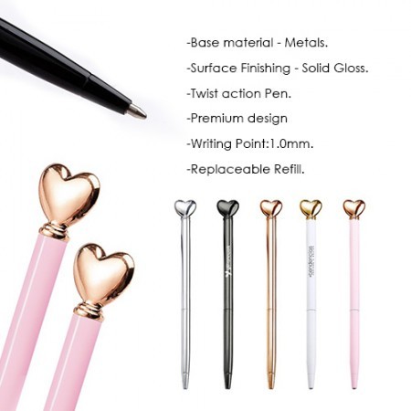 LOVE Twist Action Metal Ball Pen
