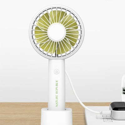 7 Blade Handheld Mini Fan with Built-In Battery