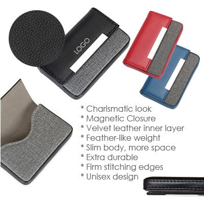 DUO Tone Magnetic Name Card Holder